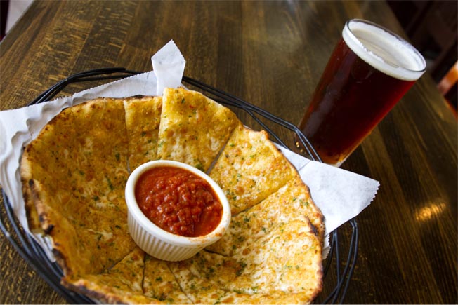 Pizza Chips with Beer