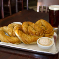 Soft Pretzels with beer