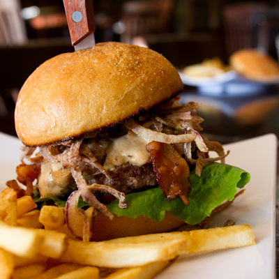 Steakhouse Burger with fries